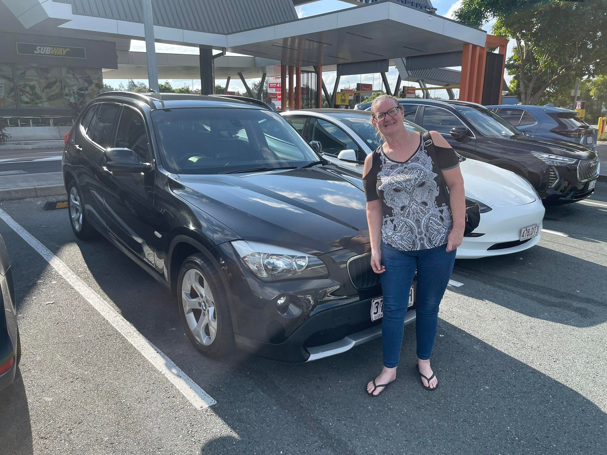 Sandra M. with their new BMW X1