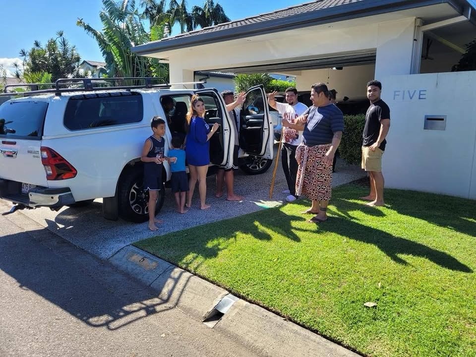 The Faleolo Family with their new Toyota HiLux